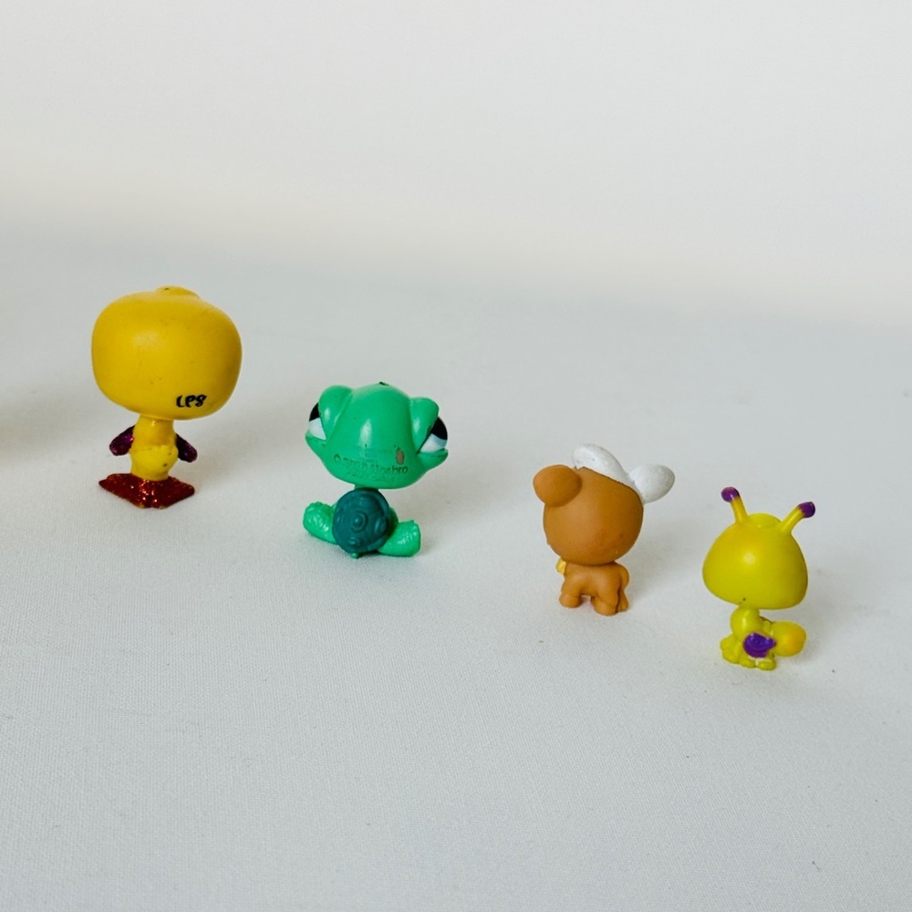 LPS Littlest Pet Shop Lot of 7 - Vintage G2 Zebra, Hippo, Sparkle Duck - Picture 7 of 7